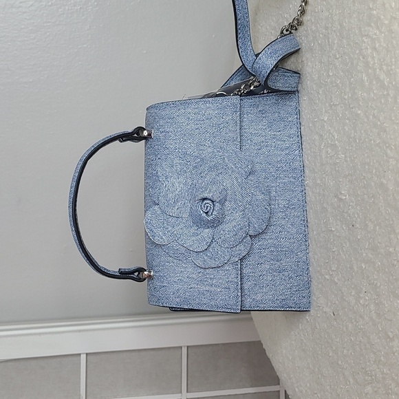 NWT Aldo denim flower mini bag - Picture 1 of 8